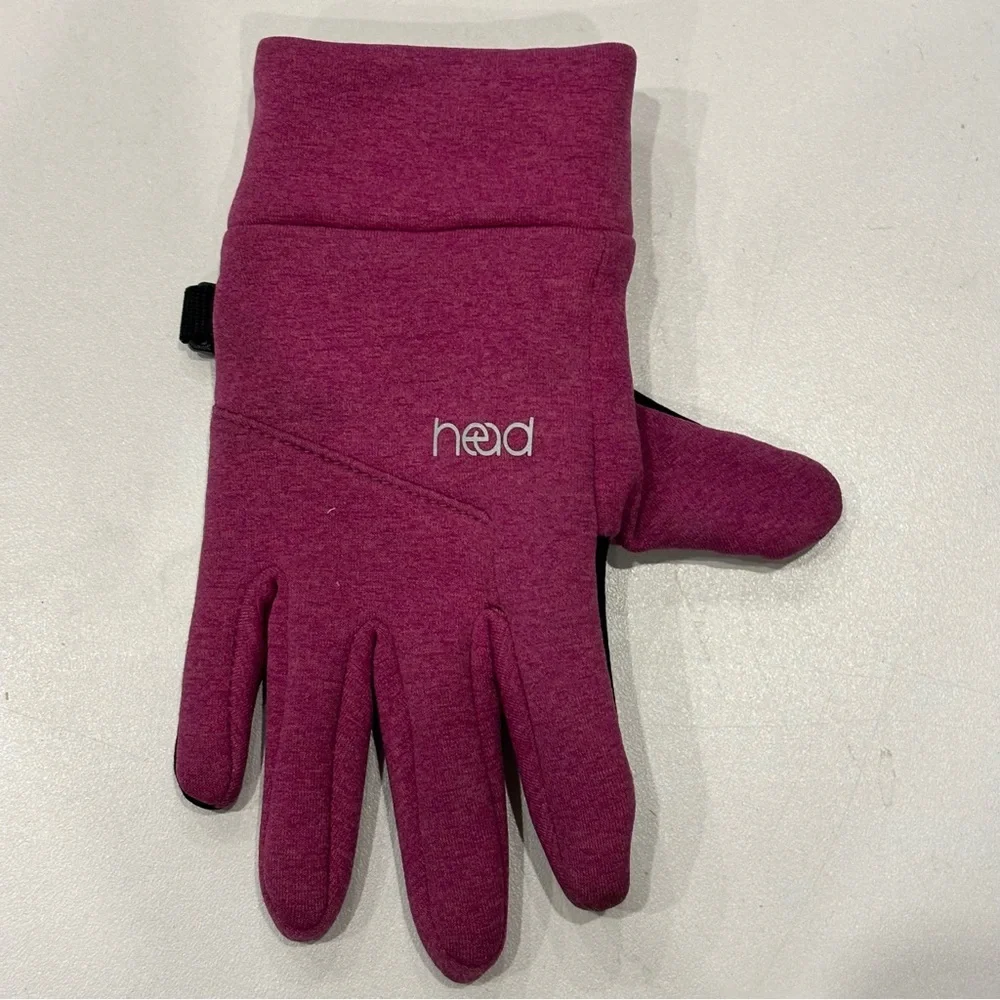 Head kids pink touchscreen gloves size M